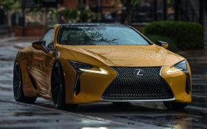 Lexus LC500 Inspiration Series on Voseen Wheels (HF-1) (Flare Yellow) 2019 года